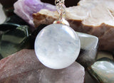 Aqua Aura Mystic Quartz Crystal Sphere Pendant Necklace