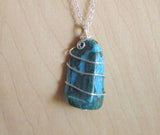 Chrysocolla Natural Colorful Crystal Pendant Necklace