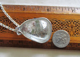 Lodolite Scenic Quartz Natural Crystal Pendant Necklace