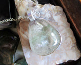 Lodolite Scenic Quartz Natural Crystal Pendant Necklace