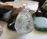 Lodolite Scenic Quartz Natural Crystal Pendant Necklace