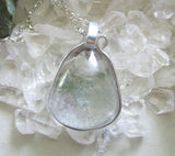 Lodolite Scenic Quartz Natural Crystal Pendant Necklace