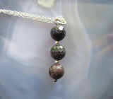 Black Opal Natural Faceted Gemstone Beads Pendant Necklace