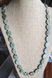 Natural Rainforest Jasper Rhyolite Gemstone Beaded Necklace