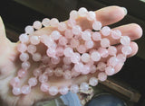 Rose Quartz Natural Gemstone Beaded Necklace