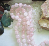 Rose Quartz Natural Gemstone Beaded Necklace