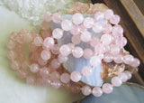 Rose Quartz Natural Gemstone Beaded Necklace