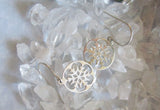 Sterling Silver Snowflake Dangle Earrings