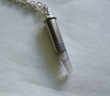 Angel Phantom Quartz Crystal Bullet Jewelry Pendant