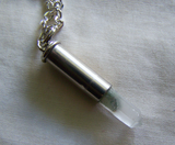 Angel Phantom Quartz Crystal Bullet Jewelry Pendant