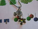 Presents Under the Tree Christmas Pendant