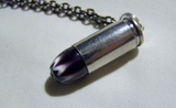 Rosetta Star Glass Chevron Bead Bullet Jewelry Pendant