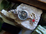 Silver Sun Wire Wrapped Compass Jewelry Pendant Necklace