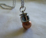 Recycled Copper Bullet Jewelry Pendant