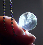 Natural Quartz Crystal Ball Jewelry Pendant Necklace