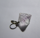 Pale Lilac Fluorite Octahedron Pendant