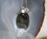 Galaxite Natural Stone Micro Labradorite Crystal Pendant Necklace