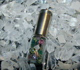 Gemstone Glass Vial Silver Bullet Jewelry Pendant