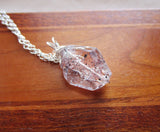 Harlequin Quartz Lepidocrocite Crystal Gemstone Pendant Necklace