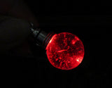 Red LED Light Up Quartz Crystal Ball Fire Elemental Pendant