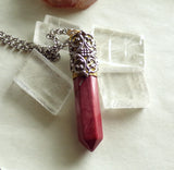 Natural Mookaite Jasper Stone Bullet Jewelry Pendant