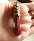 Natural Mookaite Jasper Stone Bullet Jewelry Pendant