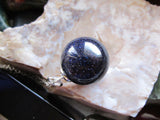 Night Stars Blue Galaxy Crystal Ball Pendant Necklace