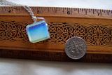 Opalite Iridescent Crystal Cube Pendant