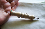 Natural Ash Wood Quartz Crystal Gemstone Dip Pen