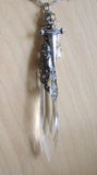 Time Sword Vintage Crystal Prism Pendant Necklace