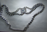 Vintage Art Deco Style Rhinestone Choker Necklace