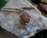 Natural Ruby Raw Gemstone Corundum Pendant