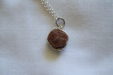 Natural Ruby Raw Gemstone Corundum Pendant