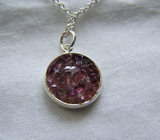 Natural Ruby Spinel Gemstone Crystals Pendant