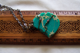 Sea Jasper Green Variscite Wire Wrapped Pendant