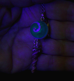 Natural Seashell Spiral Beads Pendant Necklace