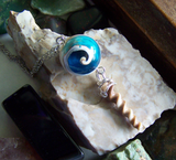 Natural Seashell Spiral Beads Pendant Necklace