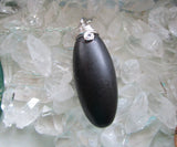 Black Shiva Lingam Natural Stone Wire Wrapped Pendant