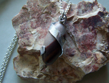 Shiva Lingam Natural Wire Wrapped Stone Pendant