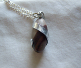 Shiva Lingam Natural Wire Wrapped Stone Pendant