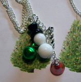 Winter Snowman Jingle Bells Necklace