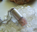 Oregon Sunstone Raw Gemstone Bullet Jewelry Pendant