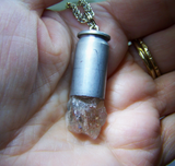 Oregon Sunstone Raw Gemstone Bullet Jewelry Pendant