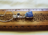 Tanzanite and Crystal Ball Sterling Silver Pendant