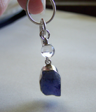 Tanzanite and Crystal Ball Sterling Silver Pendant