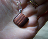 Natural Red Tiger's Eye Polished Gemstone Pendant