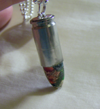 Multicolor Variscite Silver Bullet Jewelry Pendant