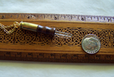 Quartz Crystal Boxwood Mini Wand Bullet Jewelry Necklace Pendant