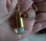 Wintergreen Holly Glow in the Dark Bullet Pendant